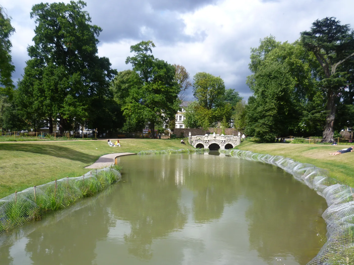 The lake in Walpole Park, Ealing